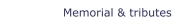 Memorial & tributes